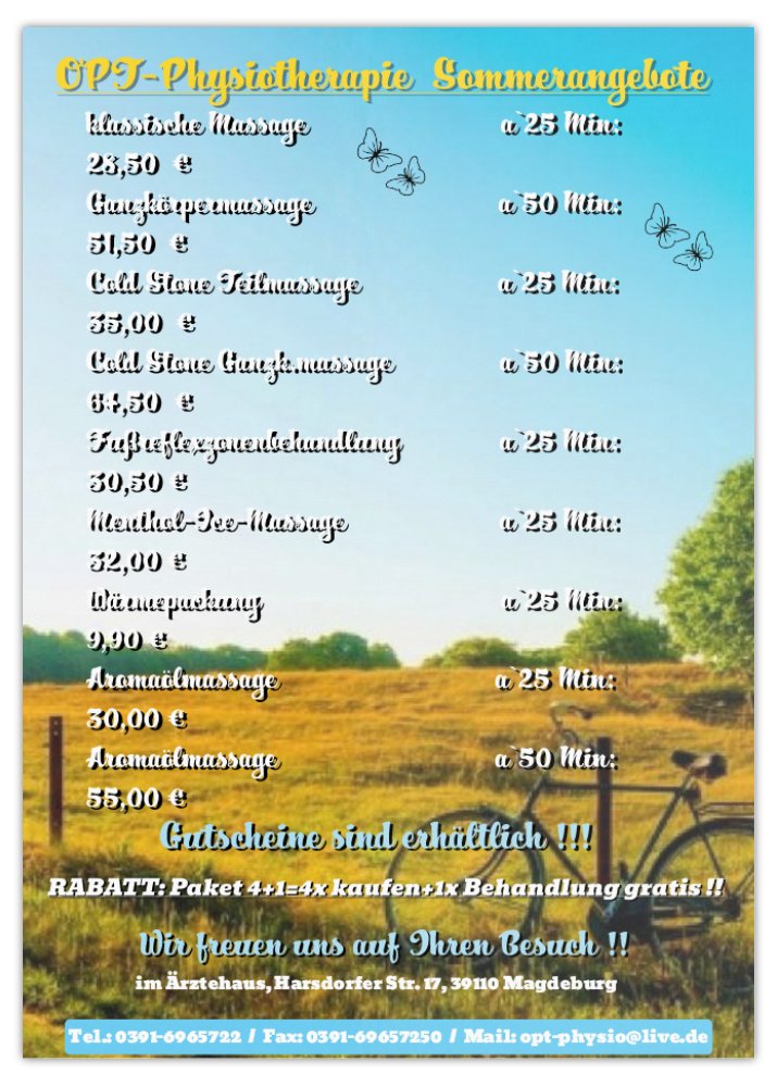 OPT - Praxis für Physiotherapie und Wellnessanwendungen
